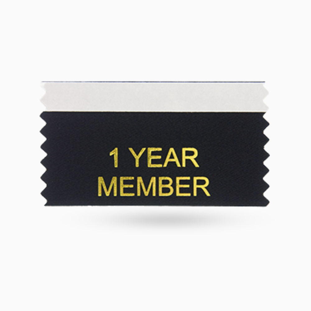 1 year Member Ribbons (Pack Of 10)