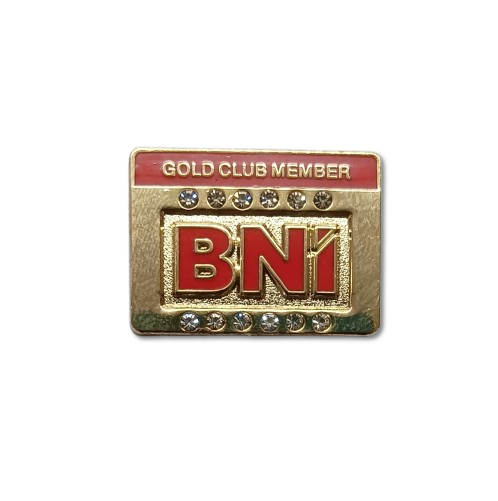 Gold Club Pin (12 stones) (Pack of 1)
